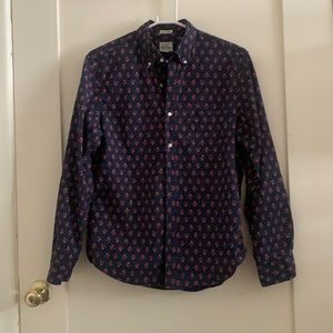 J. Crew Untucked Button-Up Shirt - Floral design